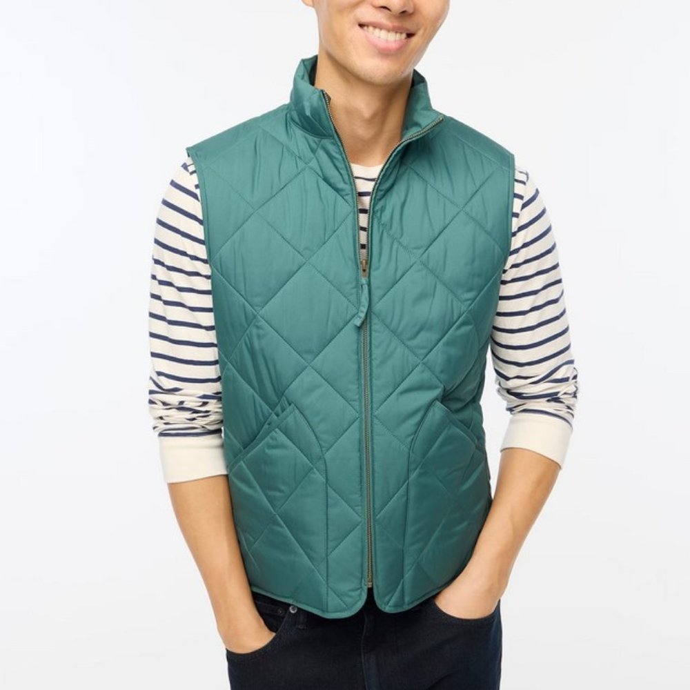 J. Crew Quilted Walker vest XXL